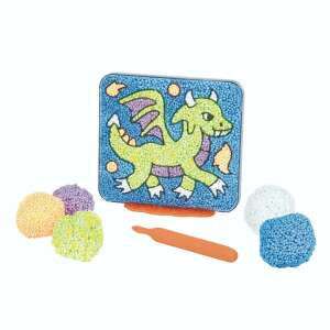 Playfoam™ Dragon Squishy Work Art, color the dragon with Playfoam™ - Learning Resources