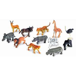 Learning Resources Jungle Animals 60 piece set, 12 different jungle animal figurines - Figure