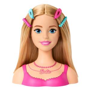 Barbie Totally Hair Hajformázó Mellszobor Szőke Hajjal és Rózsaszín Felsővel - Mattel