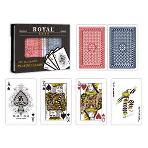 2 pakli Royal Canasta Poker műanyag kártya készlet