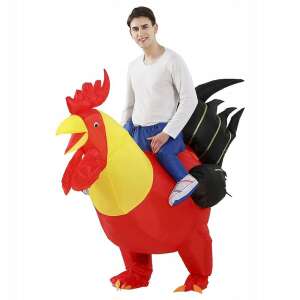 Felfújható kakas jelmez felnőtteknek, vicces parti ruha, KOPB-965 - Prolight