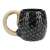 Paladone Game of Thrones House of the Dragon Dracheneier Tasse, 500ml, Keramik, Schwarz mit Gold und Lila Schuppen, Drachenschwanzgriff, Seitenansicht