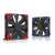 Noctua NF-F12 PWM chromax.black.swap 12cm fan, red and blue versions