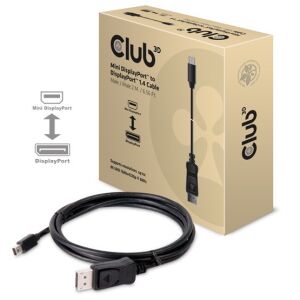 Club3D MiniDisplayPort to DisplayPort 1.4 HBR3 Cable M/M 2m (CAC-1115) 120513429 - Club3D