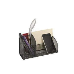 Alba fémhálós fekete asztali rendező