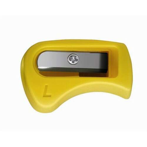 Stabilo Easy Colors single hole left-handed pencil sharpener, yellow