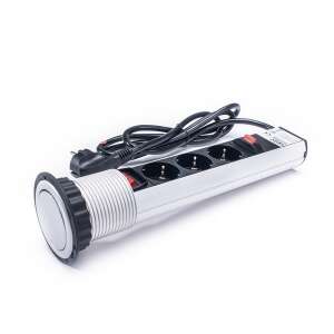 TOO PPS-303-3S 3-полюсен поп-ъп контакт, сребърен, 3500W - Електрическа инсталация