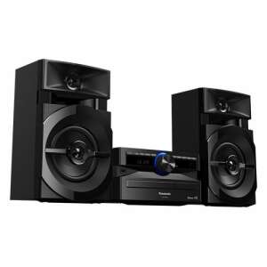Čierny mikro systém hi-fi Panasonic SC-UX100E-K s dvoma reproduktormi - Mini Hifi