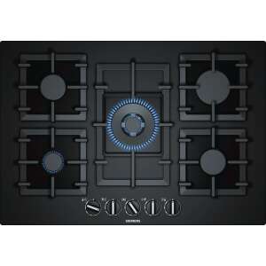 Siemens EP7A6QB90 built-in gas hob with 5 zones, black - Cooktop and Stove