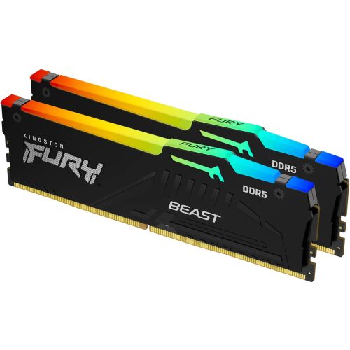 DIMM 32 GB DDR5-5200 (2x 16 GB) Dual-Kit (schwarz, , FURY Beast RGB, INTEL XMP) 123902050
