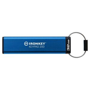 Kingston IronKey Keypad 200 32GB USB-Stick, FIPS 140-3 verschlüsselt - Pendrive