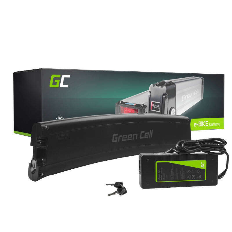 GREEN CELL E-Bike Battery 36V 7.8Ah Li-Ion Frame Type with charge...