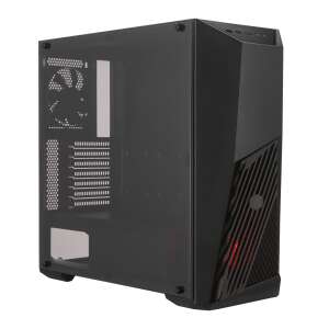 Cooler Master MasterBox K501L Fekete Midi Torony PC Ház Edzett Üveg Oldallappal - Számítógépház