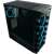 LC Power 709B Solar System X ATX black windowed gamer PC case, angled view with blue RGB lighting