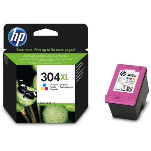 HP 304XL Háromszínű Tintapatron és Csomagolás