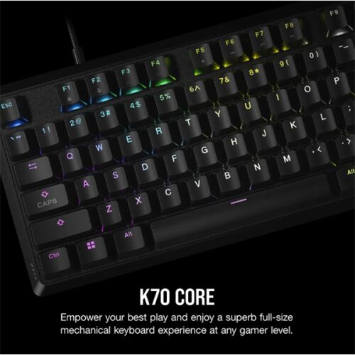 Corsair K70 RGB CORE Mechanikus Gamer Billentyűzet testreszabható RGB háttérvilágítással