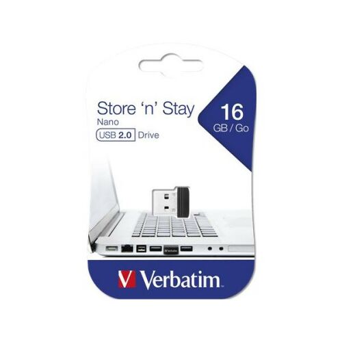 Verbatim Nano 16GB USB 2.0 Pendrive - Store 'n' Stay