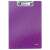 LEITZ A4 Wow Clipboard, purple, with a geometric pattern