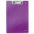 LEITZ A4 Wow Clipboard, purple, with a geometric pattern