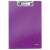 LEITZ A4 Wow Clipboard, purple, with a geometric pattern