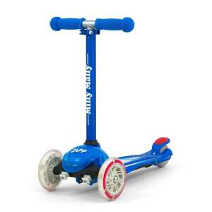 Milly Mally Zapp scooter for kids, deep blue color, 3 wheels, light up wheels - Toy
