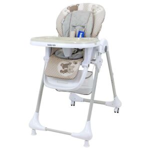 Baby Mix Infant Latte Hochstuhl mit verstellbarem Tablett und gepolstertem Sitz - Baby Mix