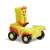 Numberblocks 3 jármű, sárga játék autó Numberblocks 3 karakterrel