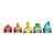 Numberblocks Mini Járművek játék szett, 5 színes játék autó Numberblocks karakterekkel