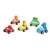 Zestaw zabawek Numberblocks Mini Vehicles, 5 kolorowych plastikowych samochodów z postaciami Numberblocks