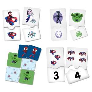 Marvel Spidey Amazing Friends oktatójáték készlet párosító, puzzle és memóriajátékokkal - Lisciani