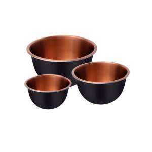 Mélytálak készlet Klausberg KB 7394, 5 l, 3 l, 1,6 l, Polírozott, Inox/réz 102941143