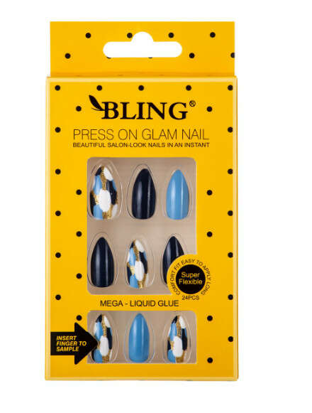 Tipsy BLING - Artificial Nails - glamour, type VI