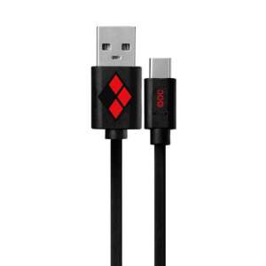 Harley Quinn DC 1m fekete Micro USB töltőkábel - USB kábel