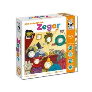 Captain Science Educational Clock Game #0478 board game box, learn to tell time, ages 5-9 - Developmental Toy for School-Age Kid