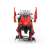 Giant Raptor Dinosaur Model, red, mechanical, buildable, moving, toy, for kids, front view
