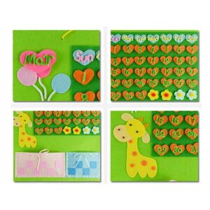 Set Calendar din Felt Creativ DIY pentru Copii - Verde - Nonbrand Jocuri si jucarii creative