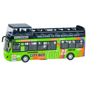 CityBus model autobuz etajat, scară 1:32, verde - Nonbrand Maşinuţe