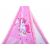 Close-up of Unicorn design on pink Teepee tent