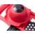 6 in 1 mandoline slicer with hand guard, peeler and attachable container, red, close-up of container