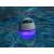 Bestway MusicWave floating LED Bluetooth speaker in a pool with purple light
