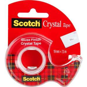 3M Scotch Crystal 19mm x 7.5m ragasztószalag adagolóval