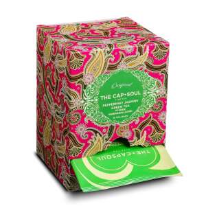 The Cap Soul green tea, green tea peppermint jasmine, antioxidant, diuretic, soothing, mint and jasmine aroma, 15 bags, 100% natural ingredients 102947128 - Food & Drink