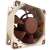 Вентилатор Noctua NF-A6x25-PWM 5V 6cm, кафяв и бежов, изглед под ъгъл