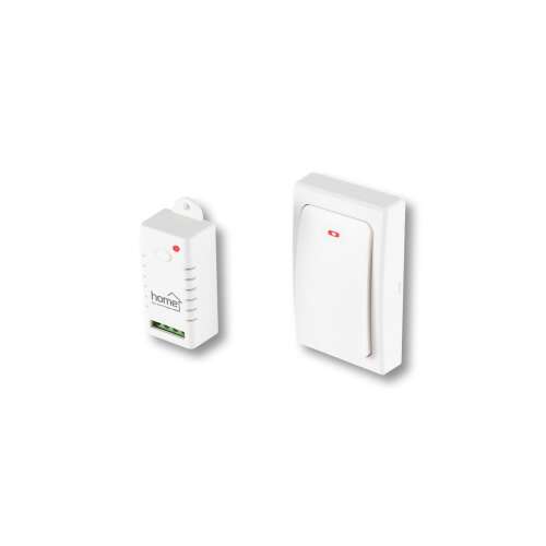 Home by Somogyi NVK SWITCH întrerupător de lumină cu telecomandă, alb, fără fir, rază de acțiune de 120m
