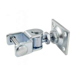 Balama reglabilă M16 55x75mm / 40mm BZn, zinc alb, pentru tub pătrat de 40mm - Fixator