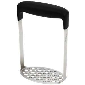 Kinghoff Kh-1270 rozsdamentes acél krumplinyomó fekete nyéllel - Krumplinyomó & Krumplitörő