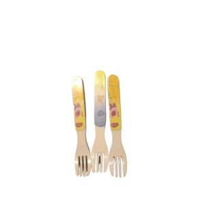 Baby Villa 6 pack forks for babies, 3 months and up, with rounded tips for gentle feeding - Children's cutlery
