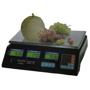 Verzie TD-8888 digital pricing scale with melon and grapes on the platform, for weighing and calculating prices - Other Measuring Tool