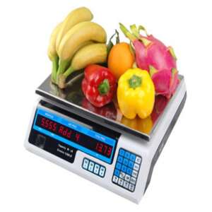 Digital price computing scale, 40 kg capacity, stainless steel platform, waterproof keyboard, LCD display, memory function, CE certified - Other Measuring Tool