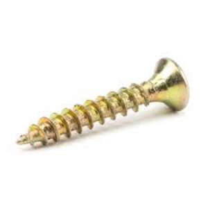 4x25mm screw, gold plated, 50 pack - Screw